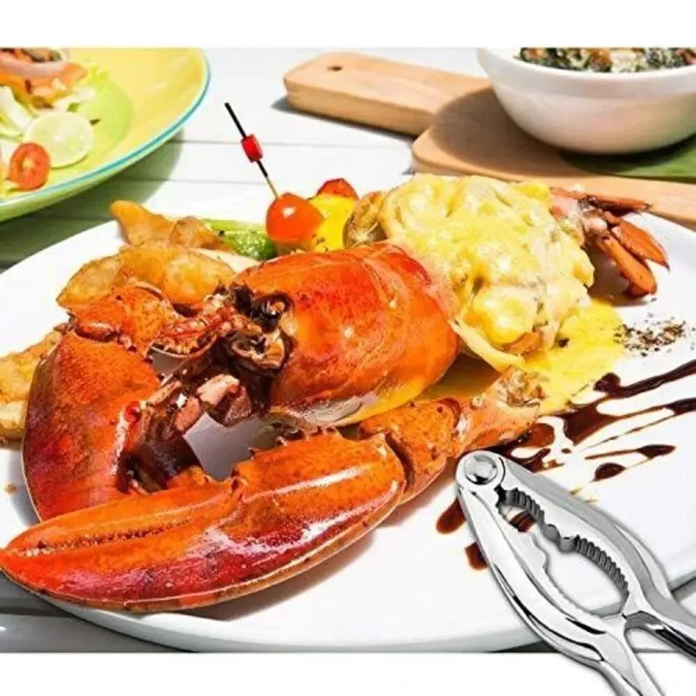 5‑Pack Crab Leg / Crab Claw Crackers – Stainless Steel – Modern Style
